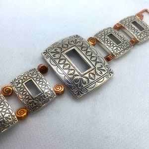 Brighton rare silver tone and bronze bracelet